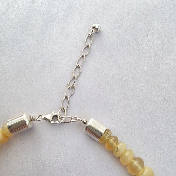 Jay King Mine Finds Amber Station Sterling Silver 925 Necklace New 18" - Picture 7 of 11